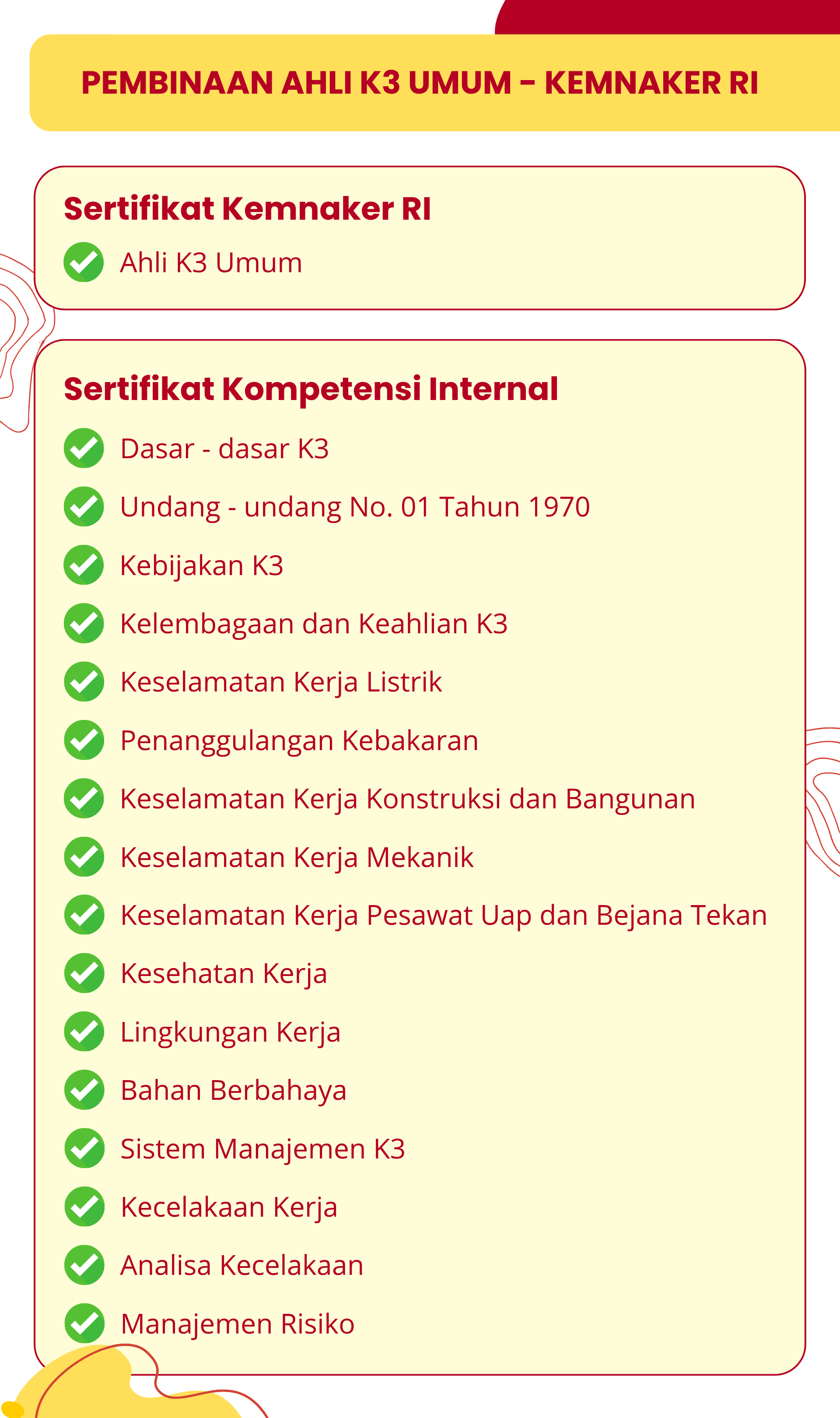 Informasi Sertifikasi 1